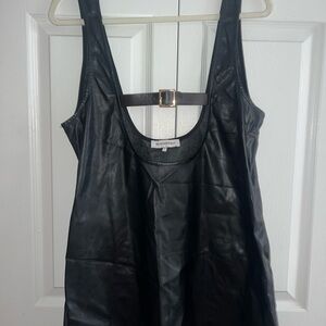 Black Leather Women's dress